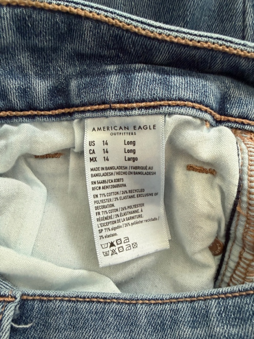 American Eagle Outfitters High Rise Skinny Kick Jeans - Picture 5 of 5